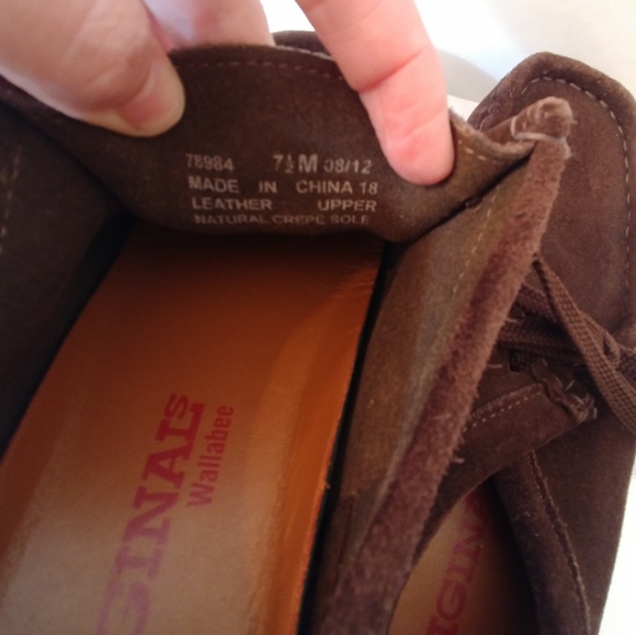 Sale 💲Clark's Wallabee's Dark Brown Leather 7.5M - Picture 4 of 7
